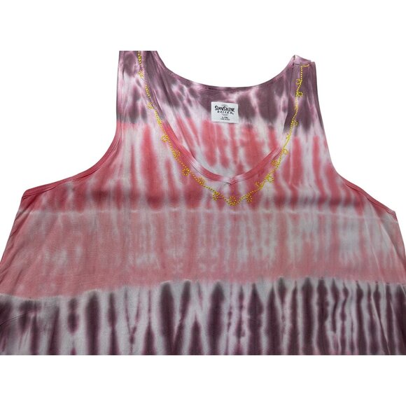 Sunshine Raised XL Tie-Dye Sleeveless Pink & Purple Beach dress - Picture 6 of 10